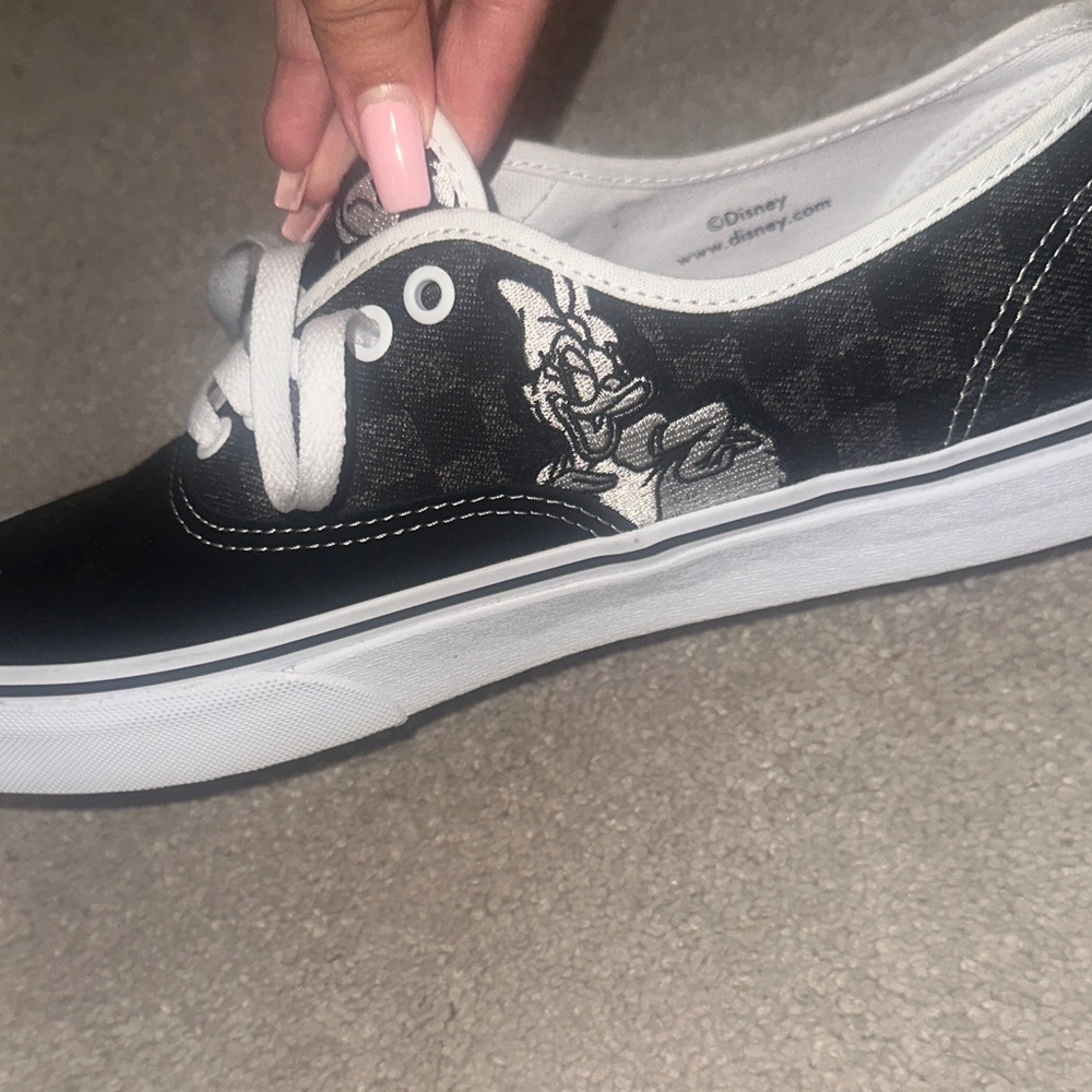 Disney100 Anniversary Men's  Vans Black and White Disney Shoes - Picture 10 of 11
